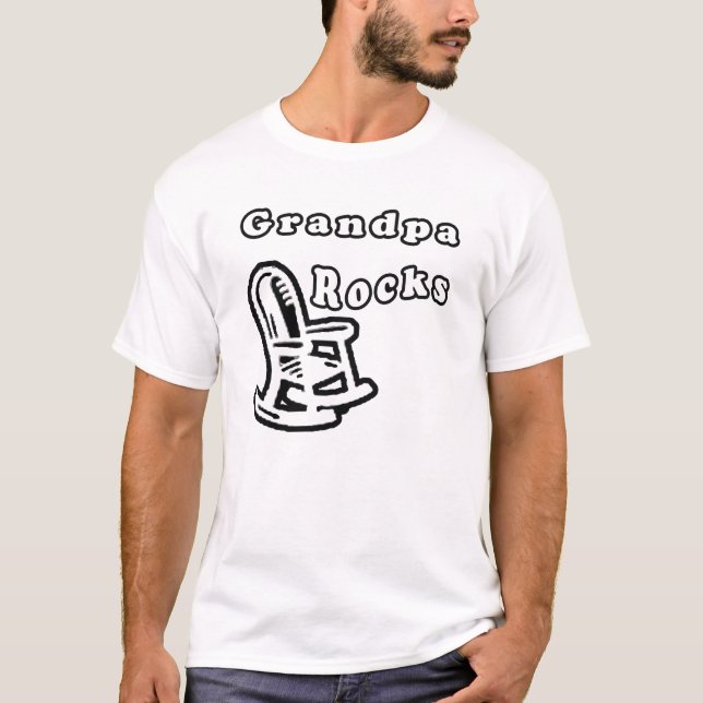 Großvater-Felsen - BW T-Shirt (Vorderseite)