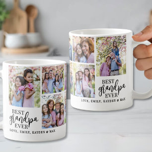 Großvater-Foto-Collage Kaffeetasse