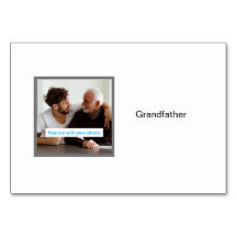 Großvater-Foto Personalisierte FamilienkFlashkarte