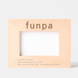 Großvater Funny Definition Etted Picture Frame Geätzte Rahmen