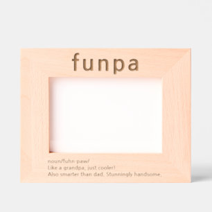 Großvater Funny Definition Etted Picture Frame Geätzte Rahmen