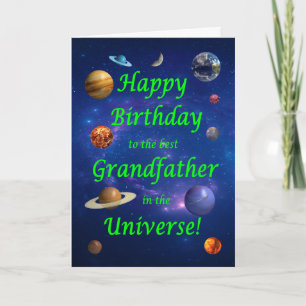 Großvater Geburtstag Beste im Universum Karte