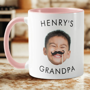 Großvater Geburtstag, Kinderfoto, Tasse für Großva