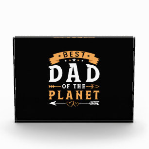 Großvater-Geschenk Bester Vater des Planeten Fotoblock