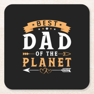 Großvater-Geschenk Bester Vater des Planeten Rechteckiger Pappuntersetzer