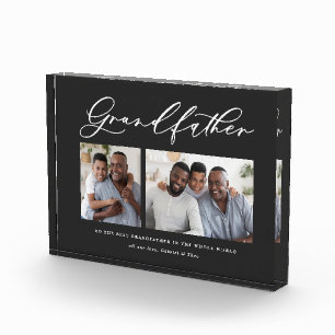Großvater-Geschenk für Großvater mit einem mode Fotoblock