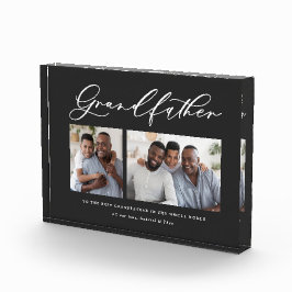 Großvater-Geschenk für Großvater mit einem moderne Fotoblock