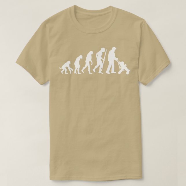 Großvater-Geschenkidee der Evolution T-Shirt (Design vorne)