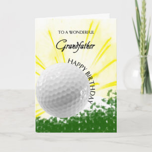 Großvater Golfer Geburtstagkarte Karte