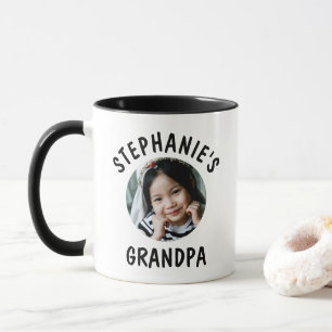 Großvater Großkind Trendy Personalisiertes Foto Tasse