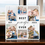 Großvater Großkinder FotoCollage Fotoplatte<br><div class="desc">Feiern Sie die besondere Bindung zwischen Papa und seinen Enkelkindern mit unserer "Papa-Großvater-FotoCollage"-Plakette. Diese personalisierte Gedenktafel zeigt wunderbar eine Sammlung von hochgeschätzten Fotos, die wertvolle Momente und Erinnerungen vereint, die Papa mit seinen geliebten Enkelkindern teilt. Der hervorgehobene Titel "Papa" verleiht dem Design eine Touch von Wärme und Zuneigung. Die aus...</div>