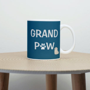 Großvater Großvater Hund Großvater Vatertag Kaffeetasse