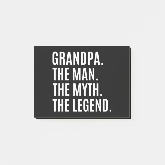 Großvater/Großvater Post-it Klebezettel (Vorderseite)