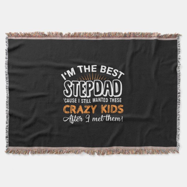 Großvater | Ich bin der beste Step-Vater Decke (Vorderseite)