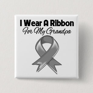 Großvater - ich trage ein graues Band Button