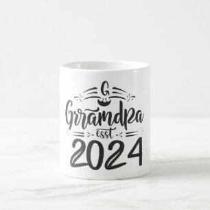 Großvater im Jahr 2024, befördert zu Opa Est. 2024 Kaffeetasse