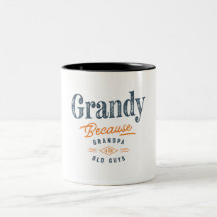 Großvater ist für alte Typ lustig Zweifarbige Tasse