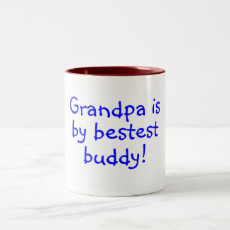 Großvater ist mein Bestest Freund Zweifarbige Tasse