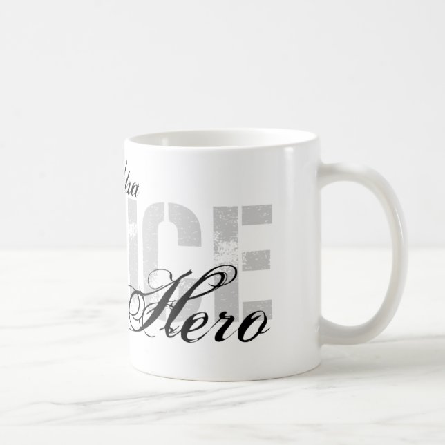 Großvater ist mein Held - POLIZEI Tasse (Rechts)