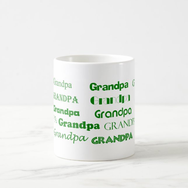 Großvater-Kaffee-Tasse (Grün) Tasse (Mittel)