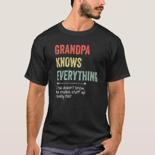 Großvater kennt alles Vintage Vater Vater' T-Shirt