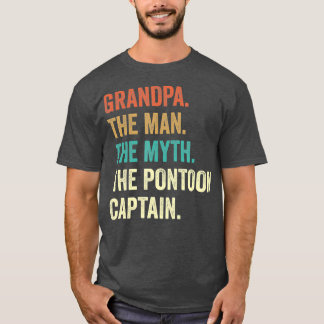 Großvater Man Myth Pontoon Captain s's Men T-Shirt