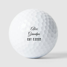 Großvater-Monogramm-Name-Andenken Golfball