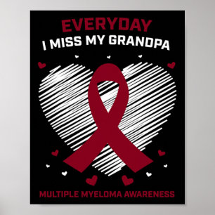 Großvater Multiples Myelom Grandpa Blutkrebs Poster