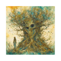 Großvater Oak Metal Wall Art