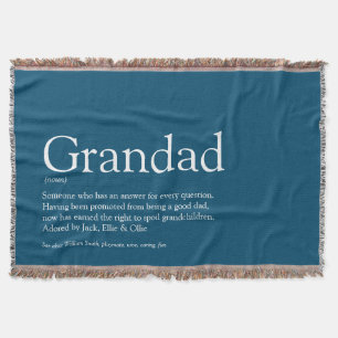 Großvater Papa Großvater Definition Blau Decke