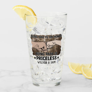 Großvater   Papa ist unbezahlbar   Vater Glas