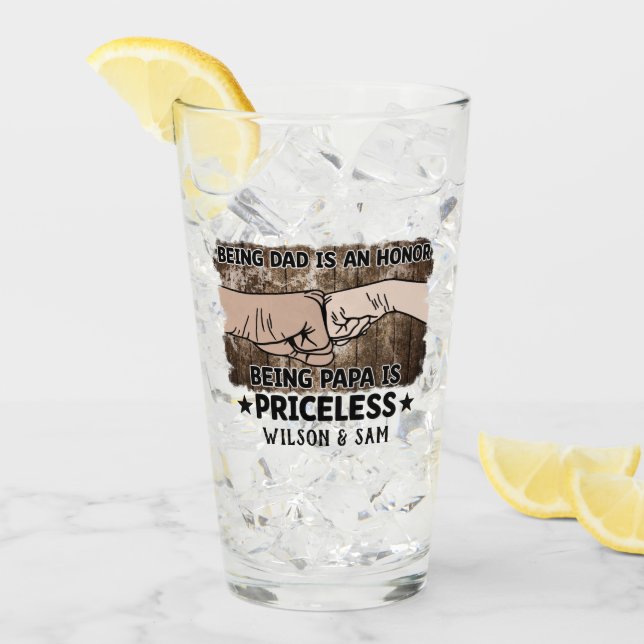 Großvater | Papa ist unbezahlbar | Vater Glas (Vorderseite Ice)