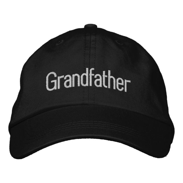 Großvater Personalisiert bestickte Baseballkappe (Vorderseite)