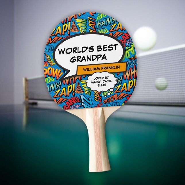 Großvater Pop Funny Modern Cool Tischtennis Schläger (Grandpa Grandad Pops Funny Modern Cool Ping Pong Paddle)