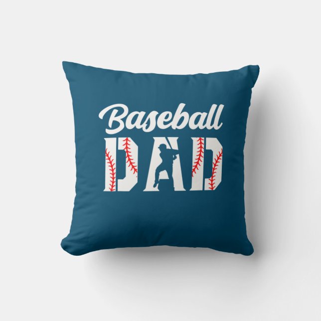 Großvater Quotes | Baseball-Vater Kissen (Vorderseite)