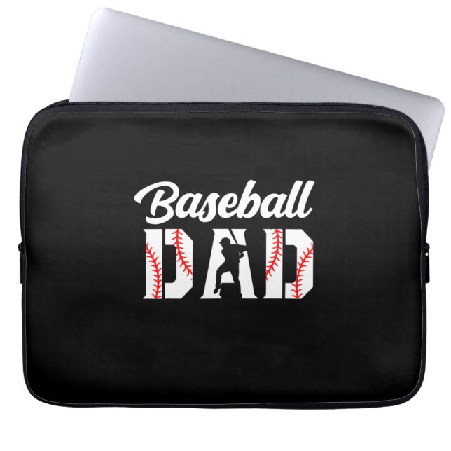 Großvater Quotes | Baseball-Vater Laptopschutzhülle (Vorderseite)