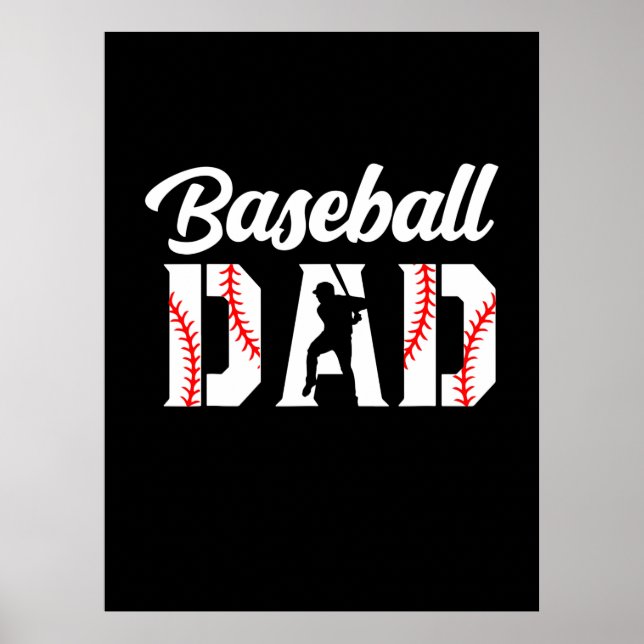Großvater Quotes | Baseball-Vater Poster (Vorne)