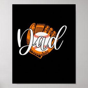 Großvater Quotes Baseball-Vater Poster