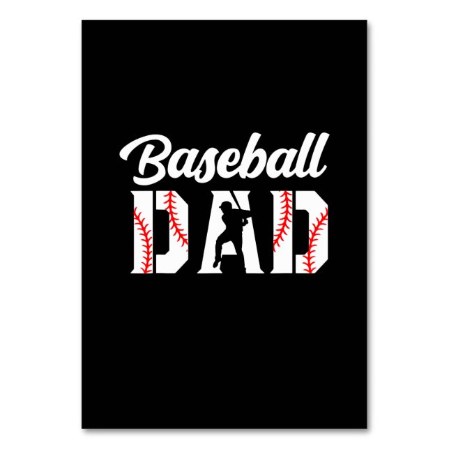 Großvater Quotes | Baseball-Vater Tischnummer (Vorderseite)