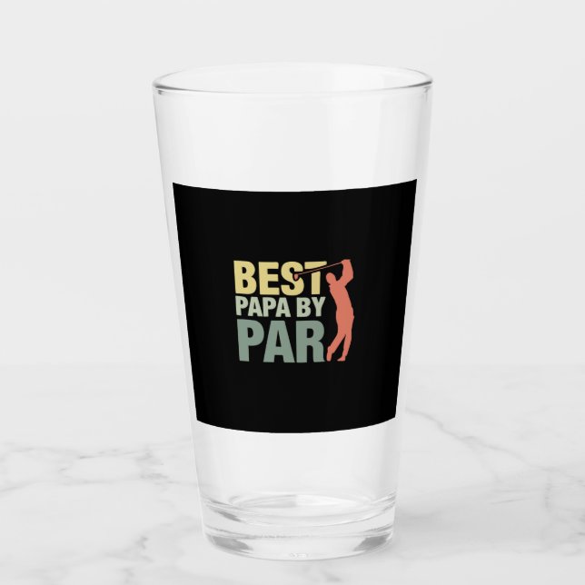 Großvater Quotes | Beste Papa Par Golf Glas (Vorderseite)