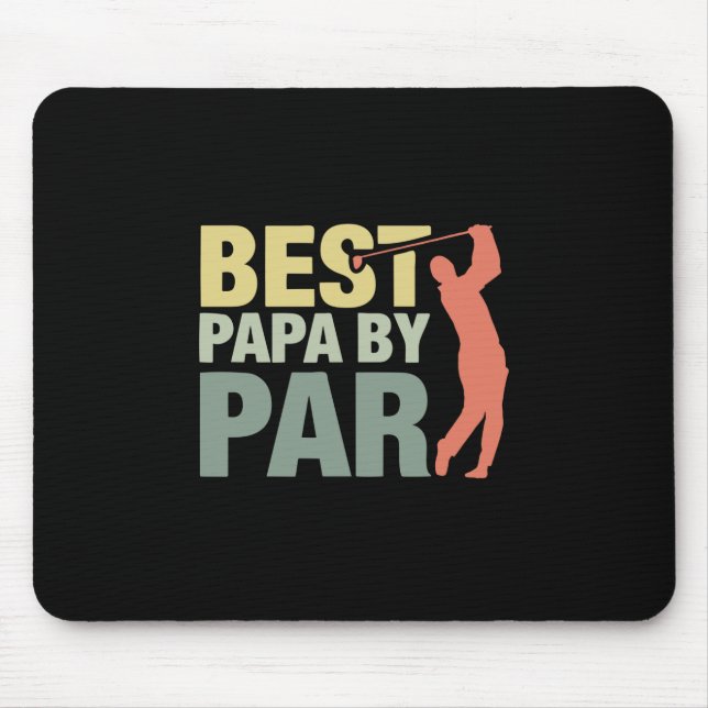 Großvater Quotes | Beste Papa Par Golf Mousepad (Vorne)