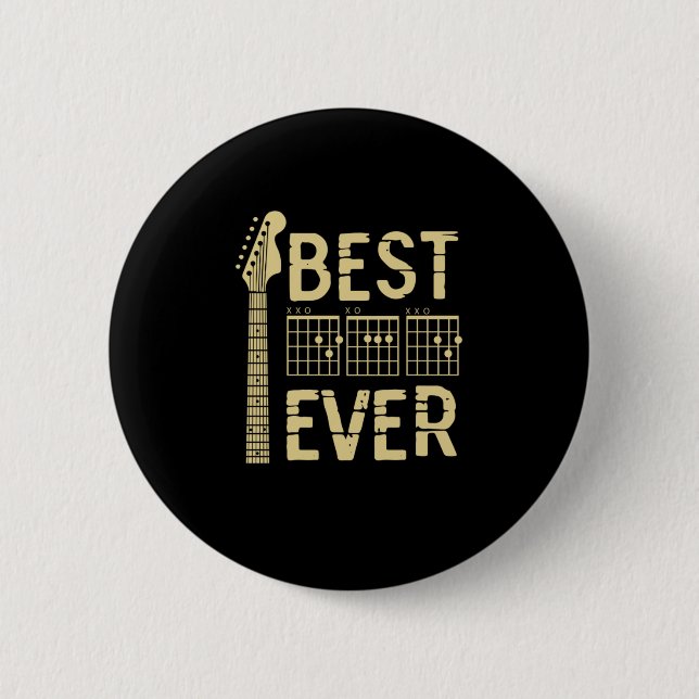 Großvater Quotes | Beste Vater-Gitarre je Button (Vorderseite)