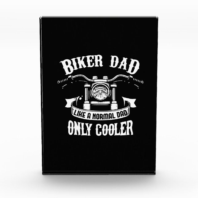 Großvater Quotes | Bester Biker-Vater Fotoblock (Vorderseite)