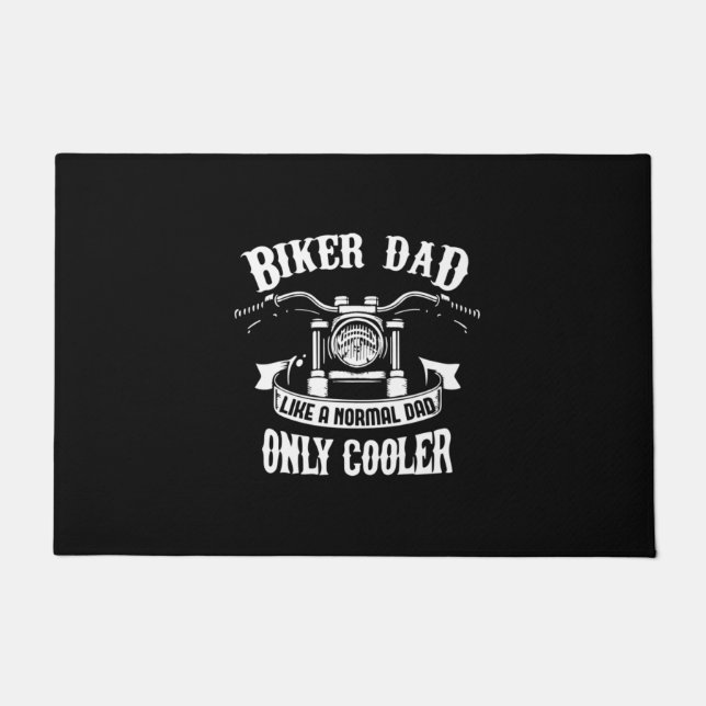 Großvater Quotes | Bester Biker-Vater Fußmatte (Vorderseite)