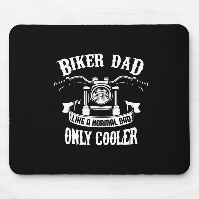 Großvater Quotes | Bester Biker-Vater Mousepad (Vorne)