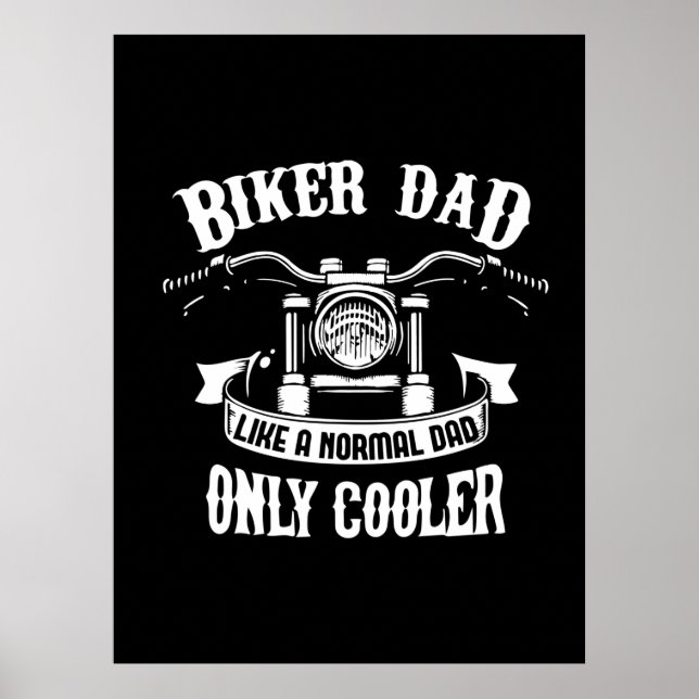 Großvater Quotes | Bester Biker-Vater Poster (Vorne)