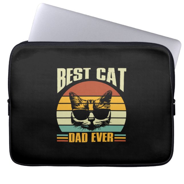 Großvater Quotes | Bester Cat Vater je Laptopschutzhülle (Vorderseite)