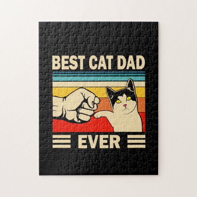 Großvater Quotes | Bester Cat Vater je Puzzle (Vertikal)
