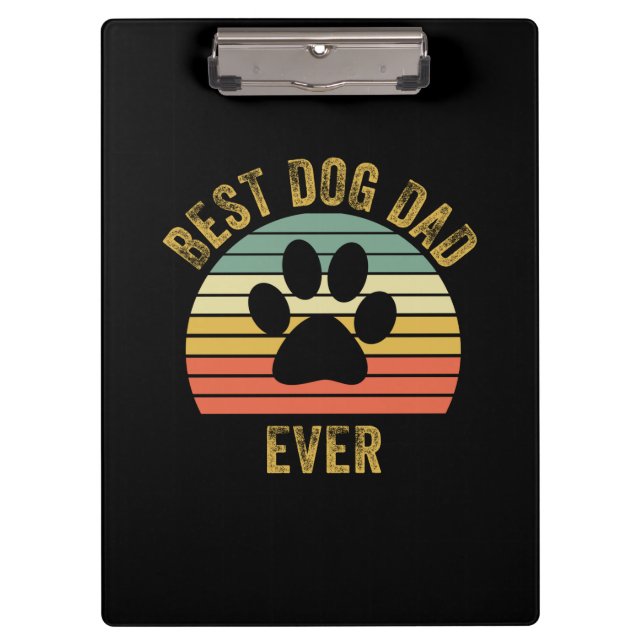 Großvater Quotes | Bester Hund-Vater je Klemmbrett (Vorderseite)