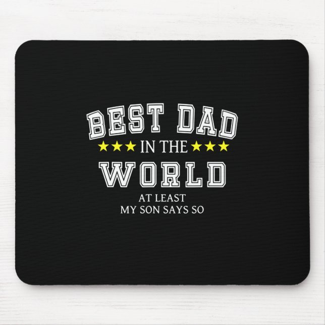 Großvater Quotes | Bester Vater in der Welt Mousepad (Vorne)